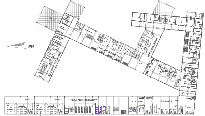 The office plan with the detail dwg file.