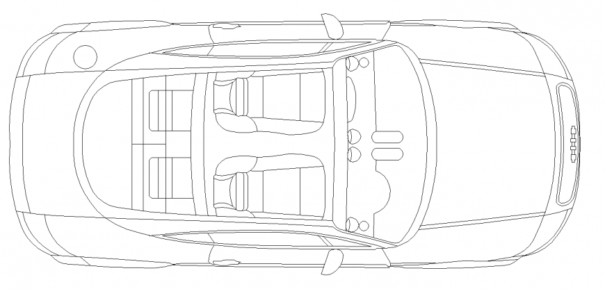 The open car plan with a detail dwg file.