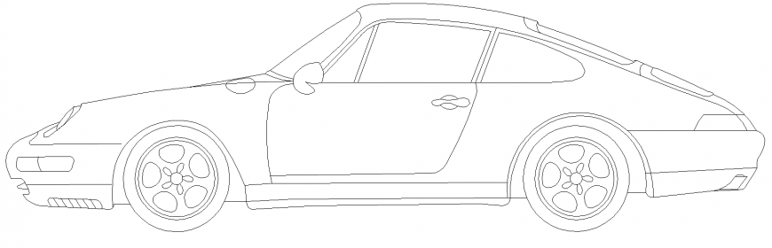 The plan of a vehicles car the detail dwg file.