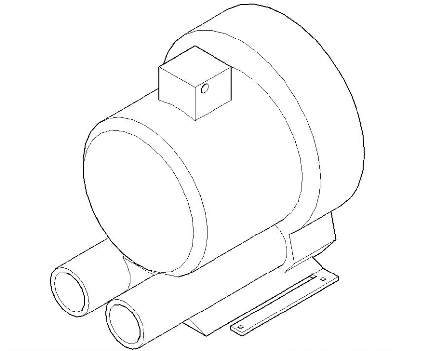 The plan of machinery detail dwg file.