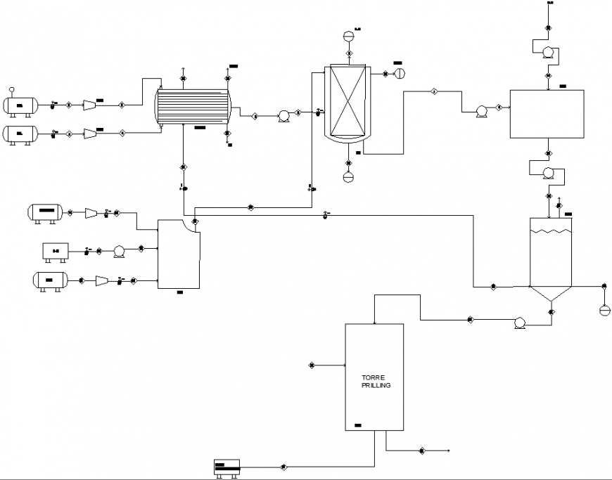 The plan of machinery with detail dwg file.