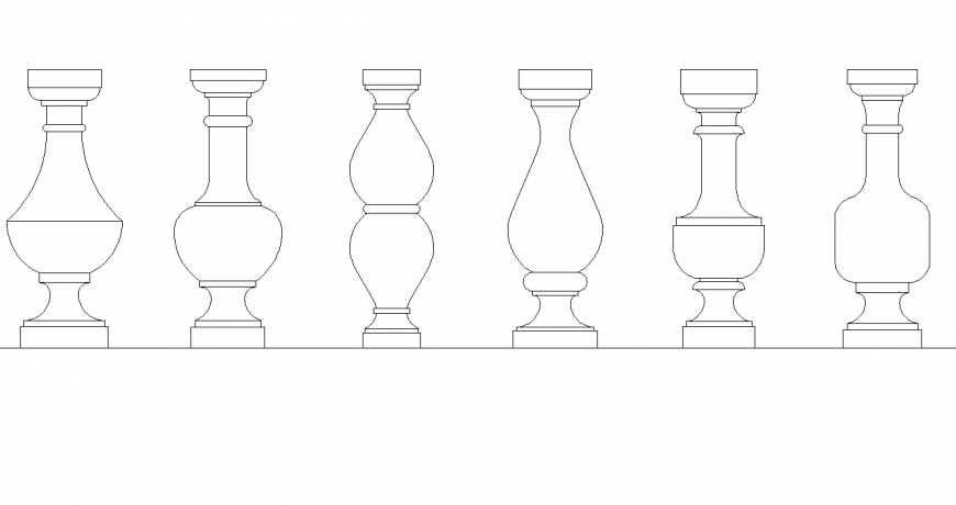 The railing plan with a detail dwg file.