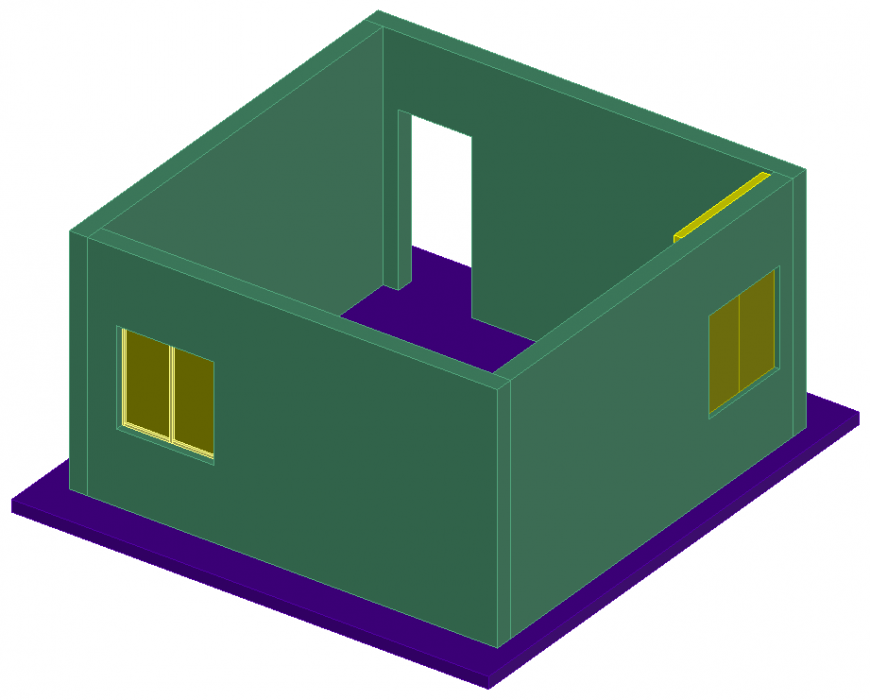 The room structural plan with a detailing & dwg file.
