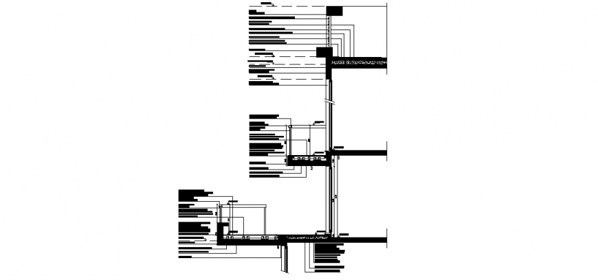 The section plan & a detailing with dwg file.
