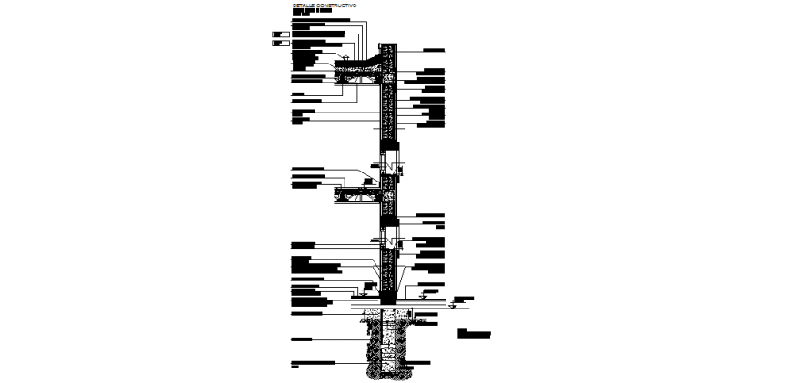The section plan with a detailed & dwg file.