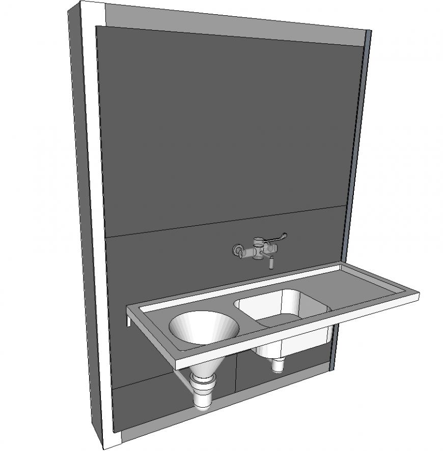 The sink plan detail dwg file.