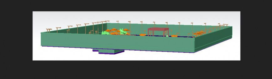 The sport foundation plan with a detailing dwg file.