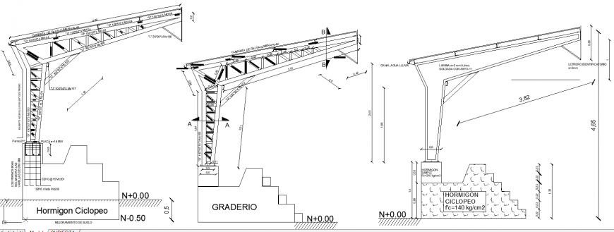 The structural plan detailing dwg file.