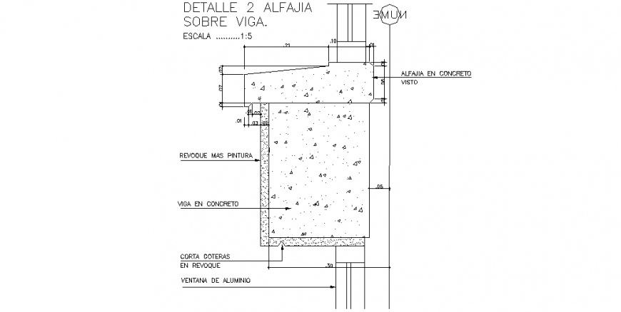 The structural plan & a detailing with a dwg file.