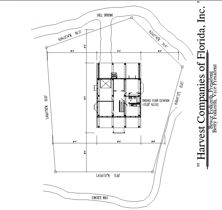 The structural plan a detailing with dwg file.