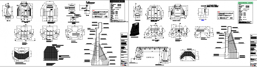 The structural plan detail of a dwg file.