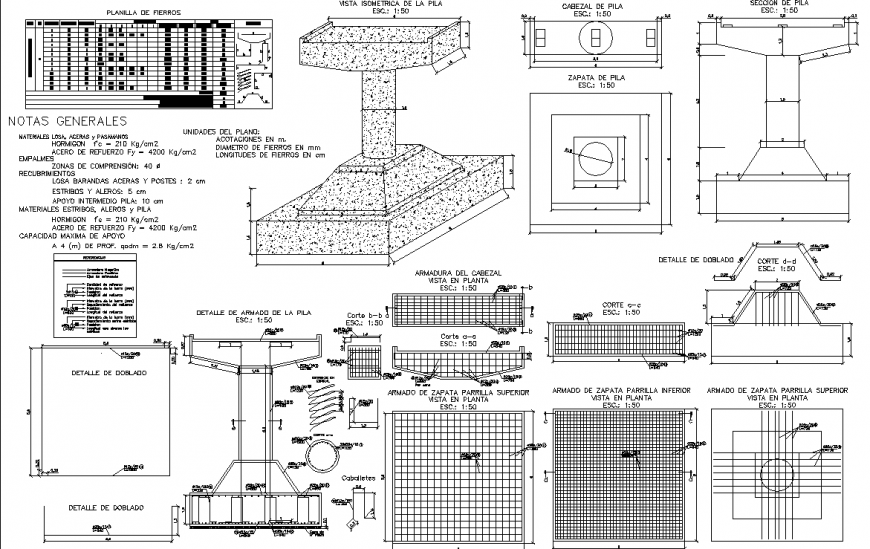 The structural plan with a detailing & dwg file.