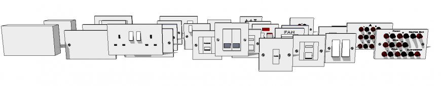 The switch board plan with detail dwg file.
