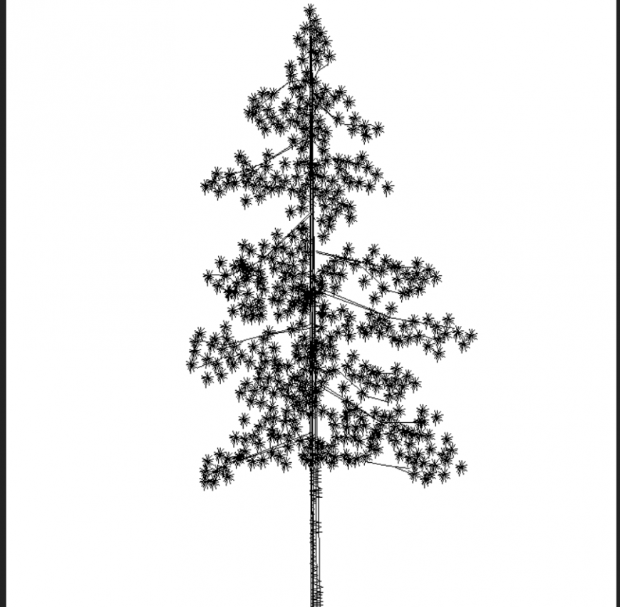 The thin tree detail dwg file.