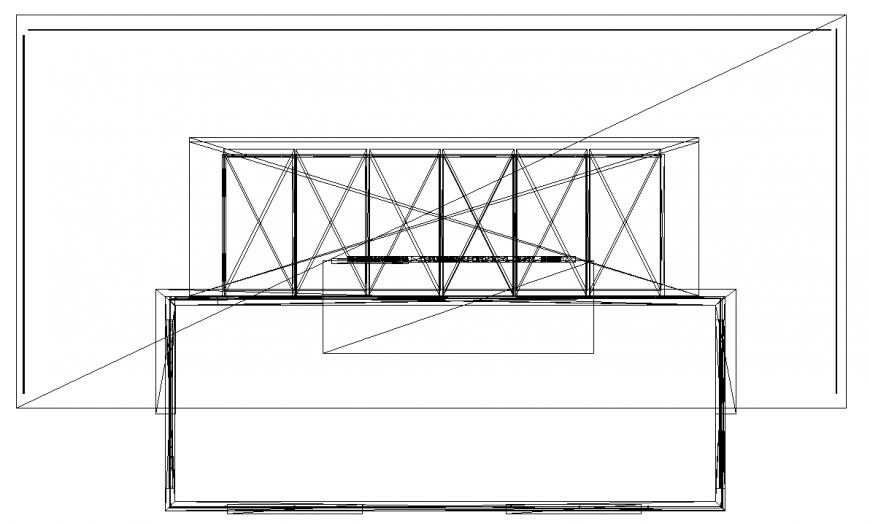 The top view of structural plan detail dwg file.