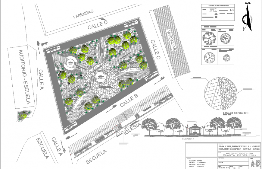 The town planning plan with detail dwg file.