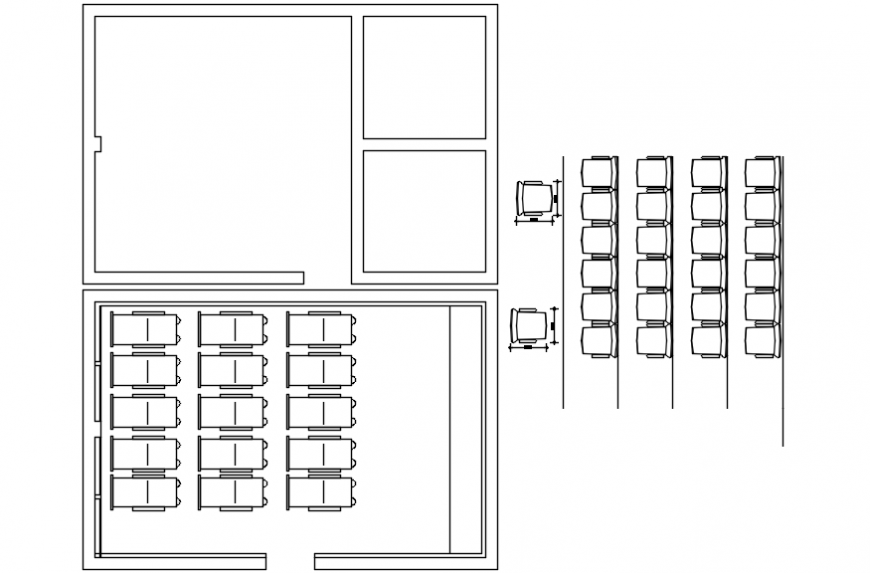 Theater television lounge cad drawing details dwg file
