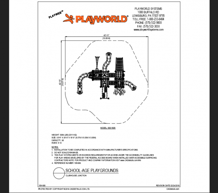 Theme park top view structural design system of club house dwg file