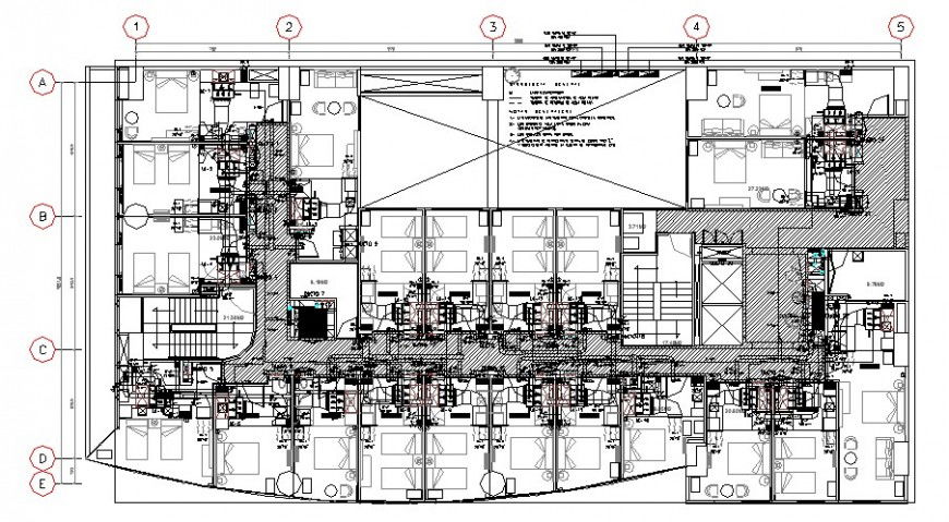 Thermal air evaporator pipe line of hotel