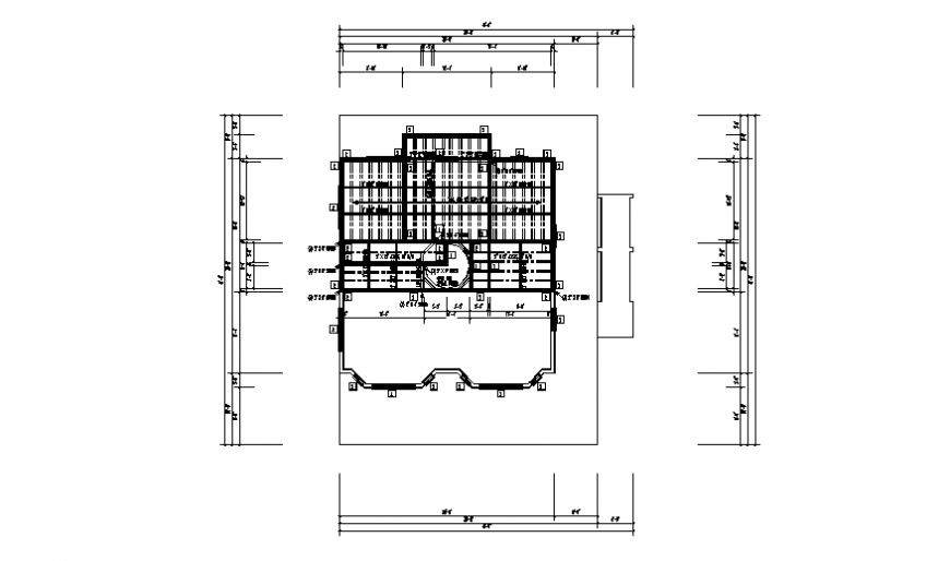 Third floor farm house detail autocad file