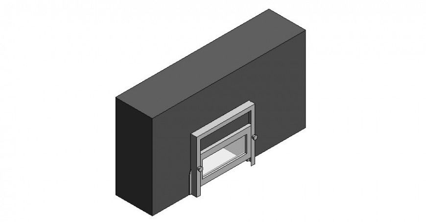 Ticket window detail CAD blocks structure layout 3d max file