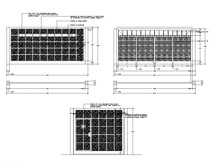Tilting gate layout 2d view autocad file