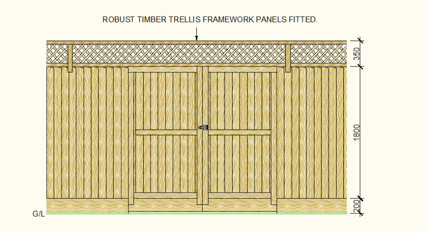 Timber door detail 3d drawing autocad file