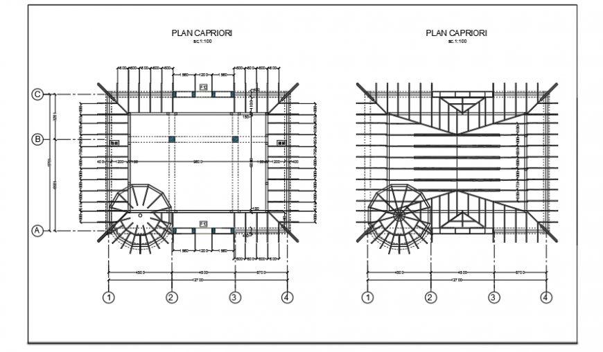 Timber plan & section design drawings of 2 storey house design