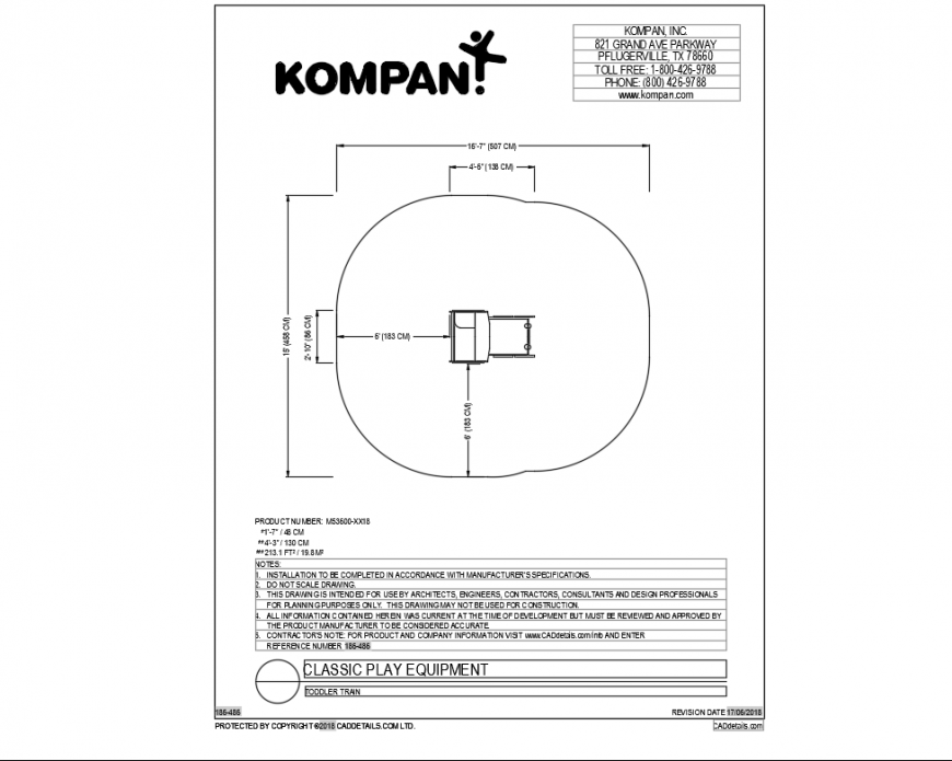 Toddler train classical equipment for garden dwg file