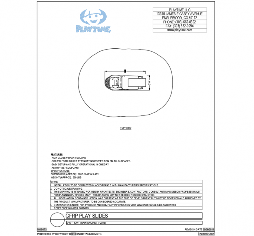 Toddler train engine top view cad block design dwg file