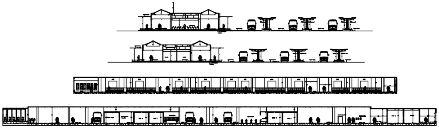 Toll tax building drawings 2d view autocad software file