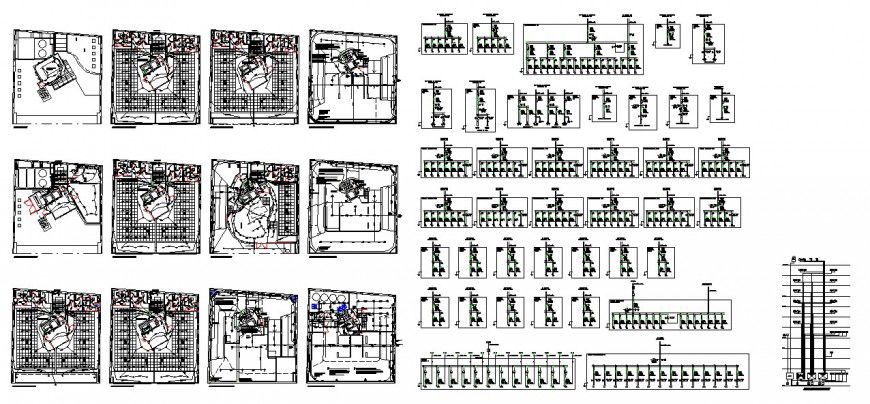 Tomas Luces corporate building detailed architecture project dwg file