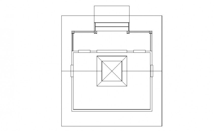 Top floor of house framing plan structure details dwg file