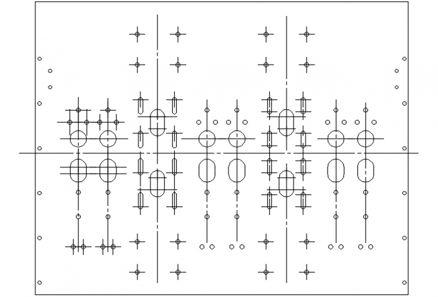 Top shower plat elevation block cad drawing details dwg file