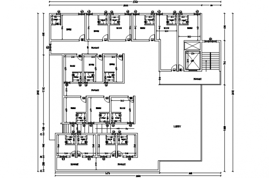 top view architecture view of hospital view