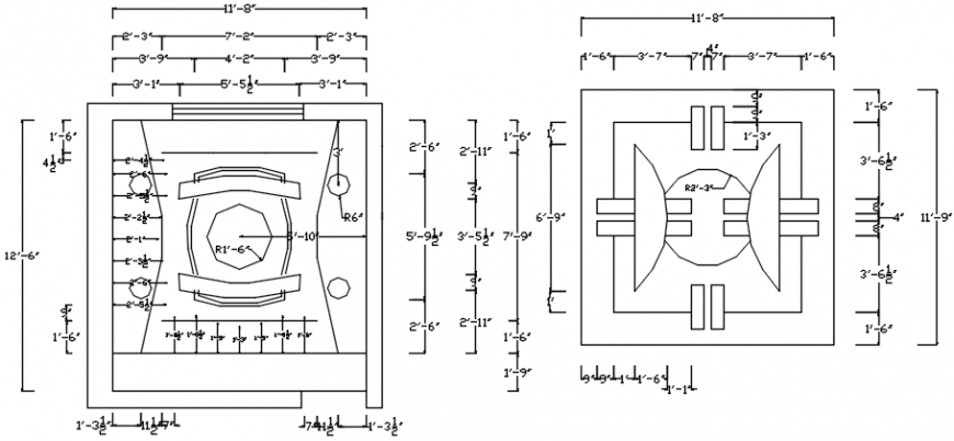 Top view ceiling design of the house