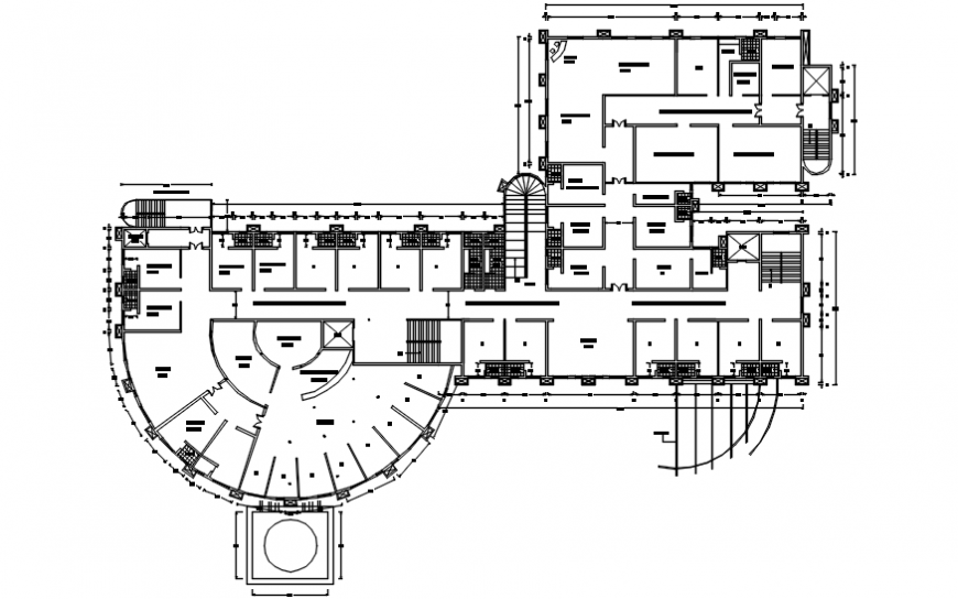 Top view circular furniture details file view