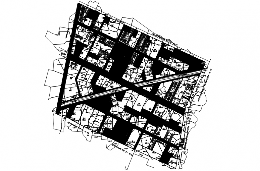 Top view construction layout 2d