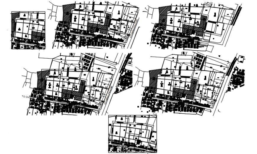 Top view construction layout 2d plans