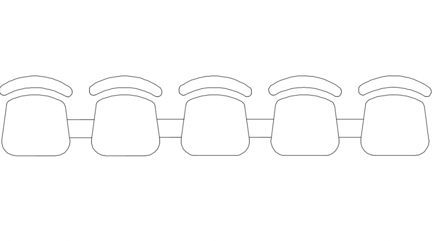 Top view furniture detail model design in auto cad format