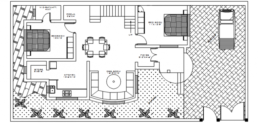 top view house plan