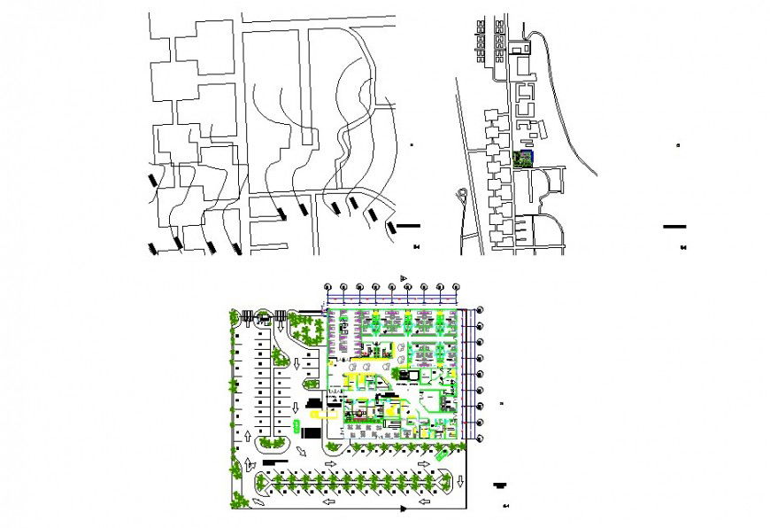 Top view landscaping project file detail