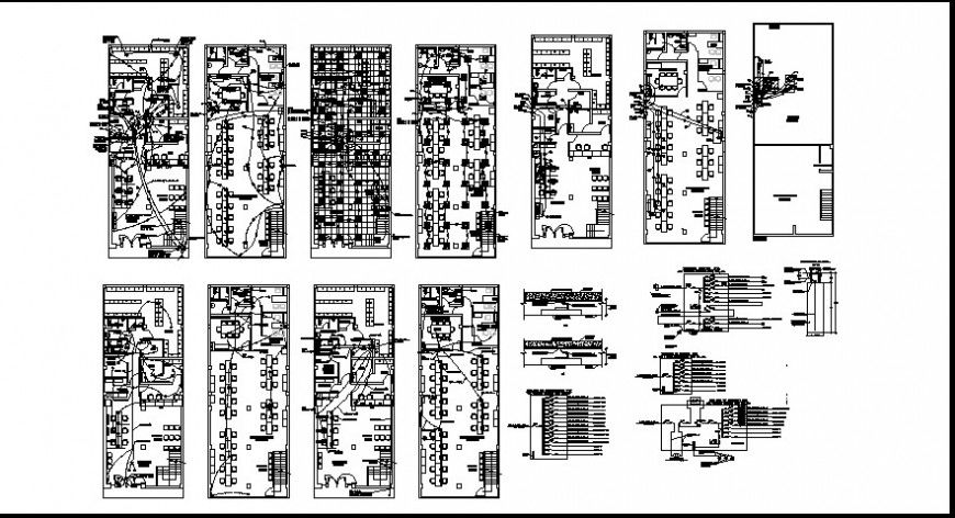 top view layout plan of a office with electric plan