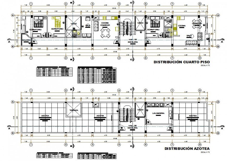 Top view layout plan of multi family housing project