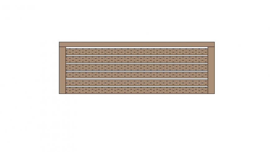 Top view of a wooden bench detailing file