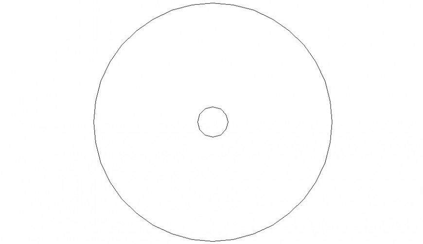 top view of plant 2d block autocad file