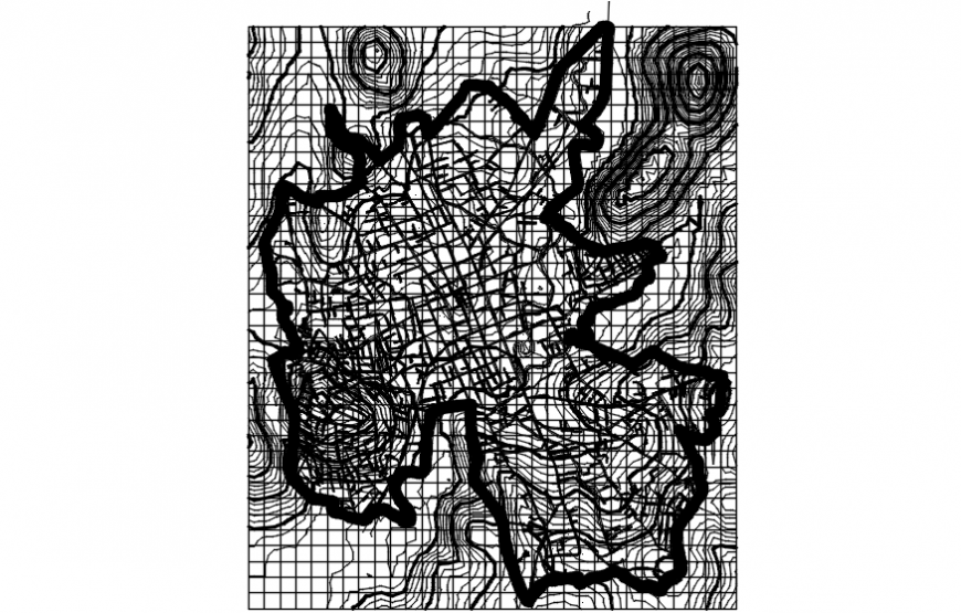 Top view plan layout of map details