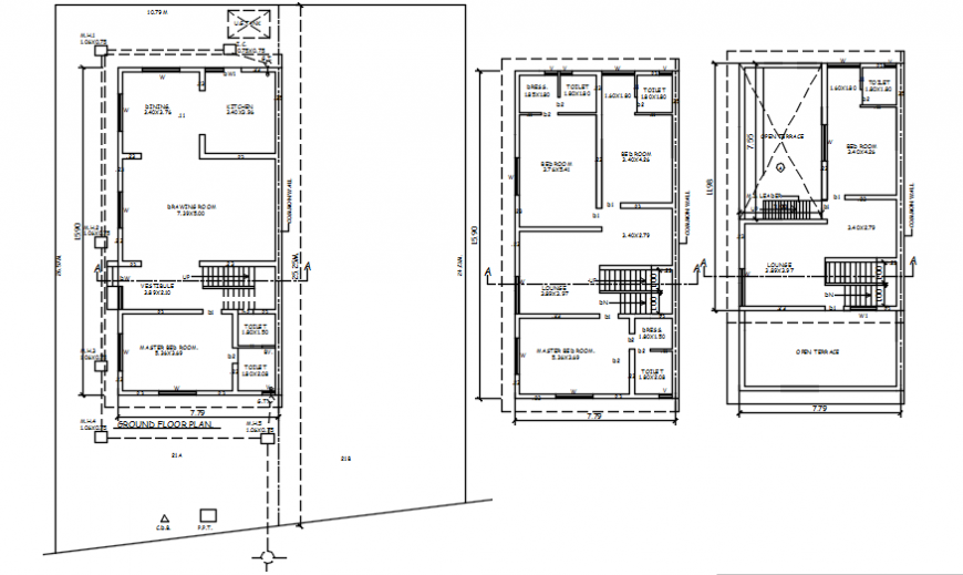 Top view plan of a house file