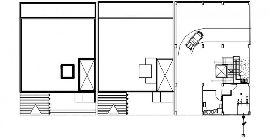 Top view spacing and entrance plan layout