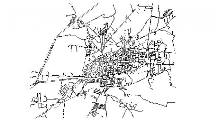Topography details drawings 2d view of an area autocad software file